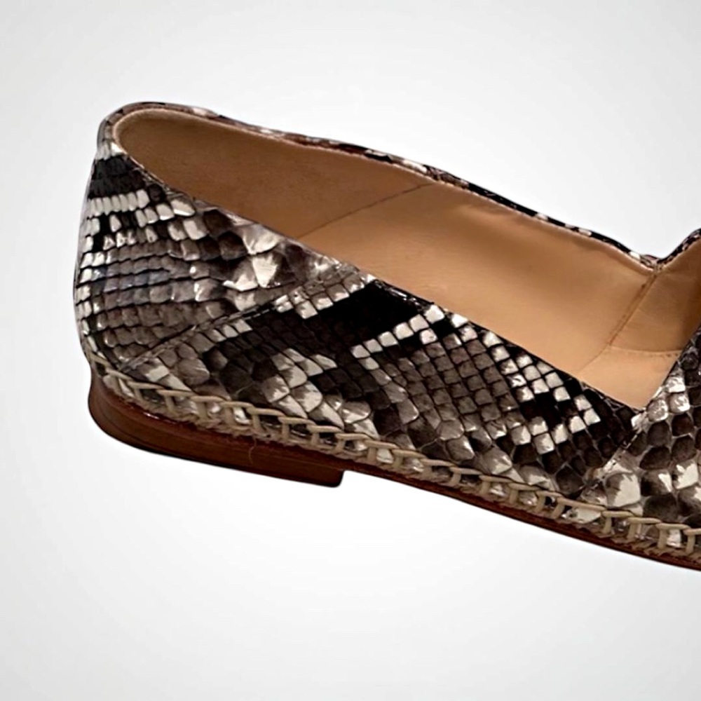 Alexandre Birman Python Snakeskin Espadrille Flat… - image 8
